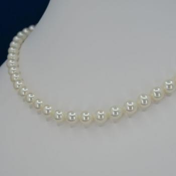 Pearl Necklace - gold, pearl - 2020