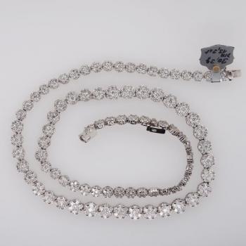 Brilliant Necklace - white gold, brilliant cut diamond