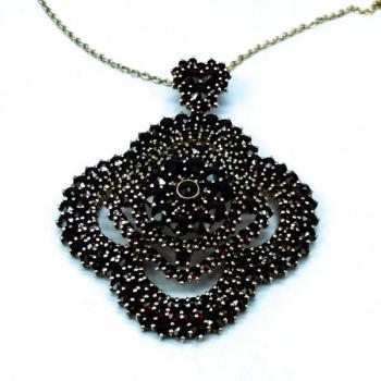 Czech Garnet Necklace - 1965