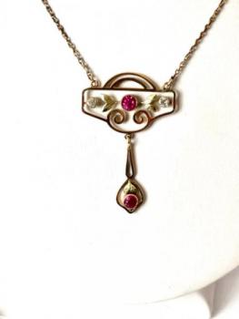 Gold Necklace - rose gold - 1920